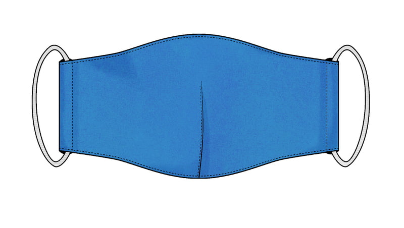 Large Re-usable 3-Layer Face Mask (pack of 1) Sky Large Re-usable 3-Layer Face Mask (pack of 1) Sky